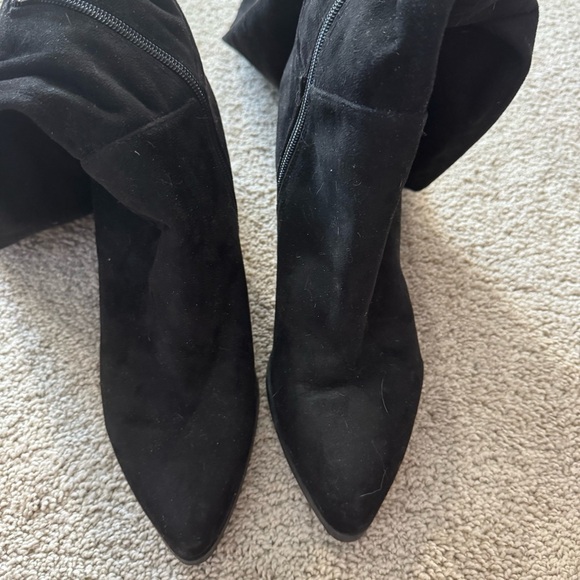 Marc Fisher Over The Knee Boots Women’s Size 9.5 Black Faux Suede Style Enrika - Picture 14 of 15
